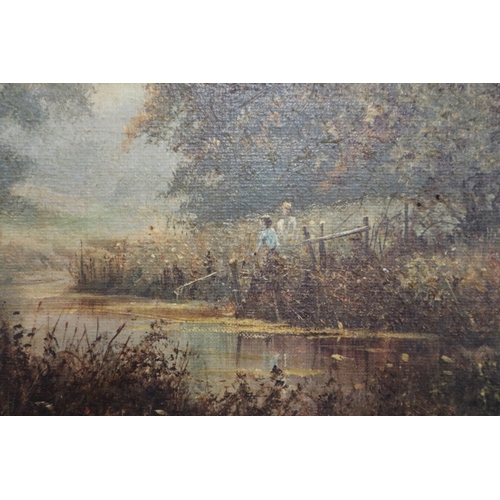 512 - Oil on board signed - Approx image size: 44cm x 29cm