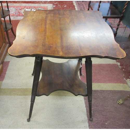 278 - Fine Edwardian occasional table with brass claw and glass ball feet