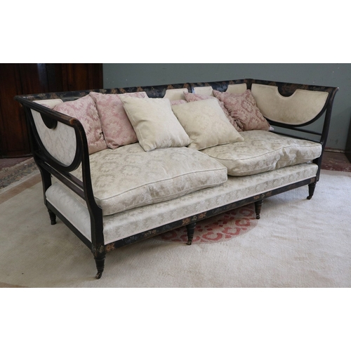 608 - Antique Japanese sofa - Approx W: 201cm D: 86cm H: 81cm