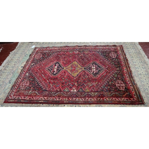 613 - Persian hand knotted,all wool, Quashgai tribal rug. 247cm x 174cm