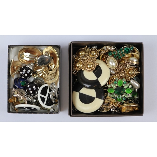 87 - 2 boxes of vintage earrings