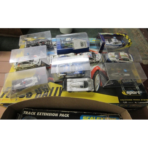 251 - Scalextric in original box together with a box of cars