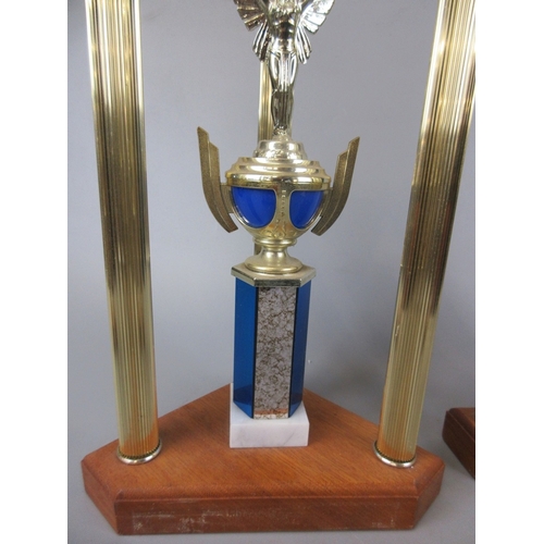 256 - 3 BMX sports trophies - Approx heights: 72cm