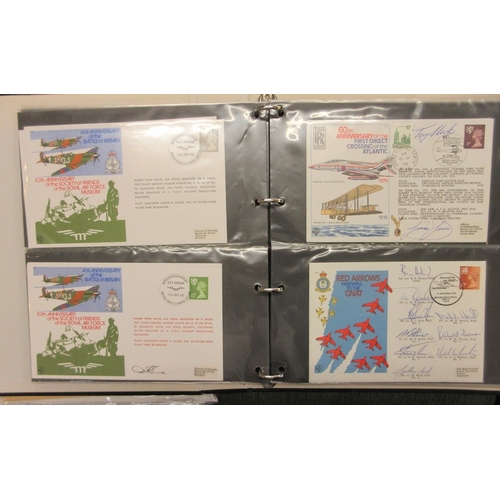 274 - Stamps - Aviation album of RAF covers, 66 of which 27 are signed