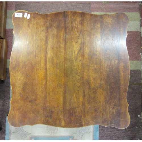 278 - Fine Edwardian occasional table with brass claw and glass ball feet