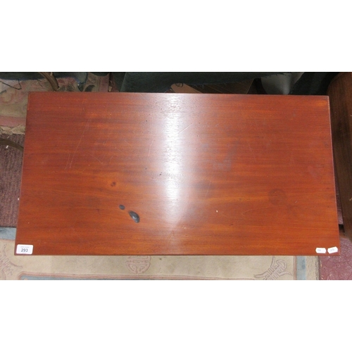 293 - Cherry wood hall table with integrated drawer