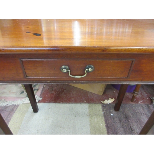 293 - Cherry wood hall table with integrated drawer