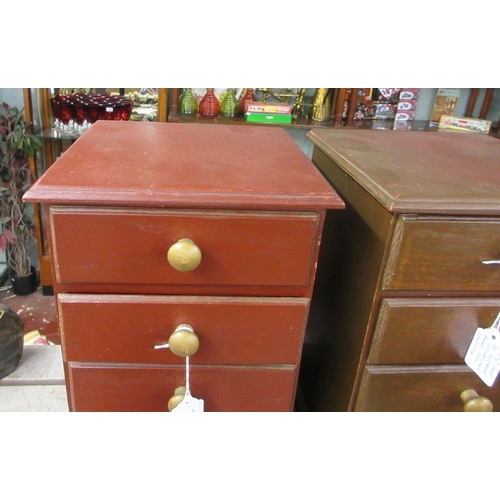 299 - Pair of identical table top, collectors 4 drawer cabinets