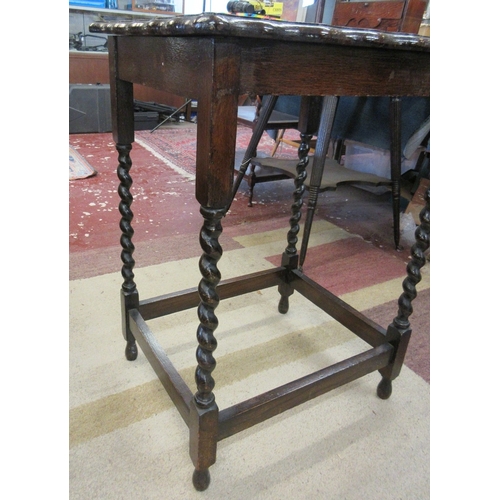 311 - Oak barley-twist occasional table