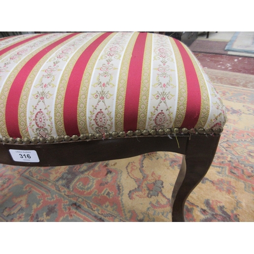 316 - Edwardian style footstool 