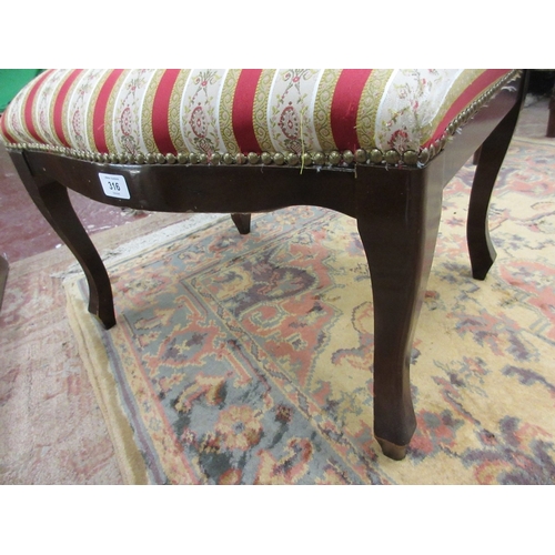 316 - Edwardian style footstool 