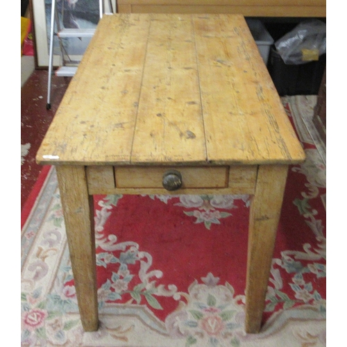 353 - Georgian pine table - L: 148cm W: 75cm H:76