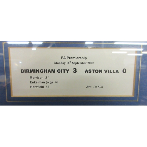 374 - Signed Birmingham City programme signed by Robbie Savage with COA verso - Birmingham City 3-1 Aston ... 