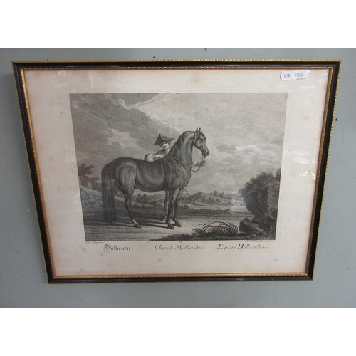 494 - 2 early French horse engravings