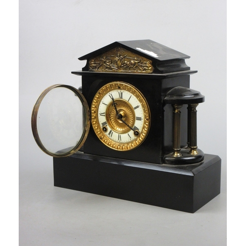 499 - Ansonia slate mantel clock