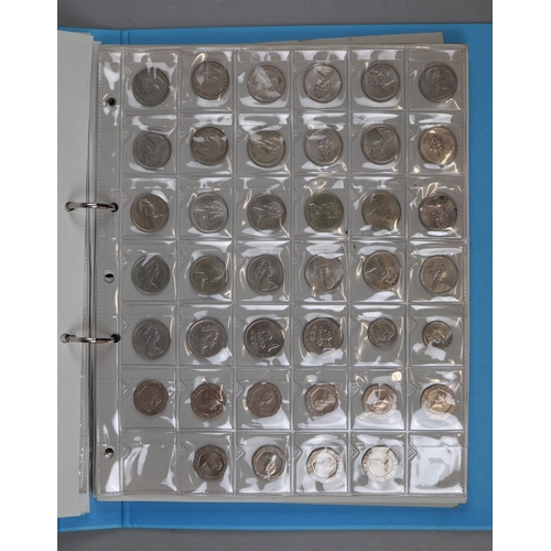 126 - Coins - Binder full of GB decimal coins