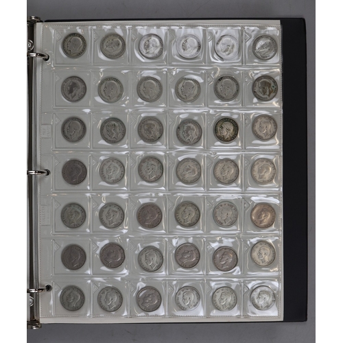 127 - Coins - Binder full of GB Imperial silver coins