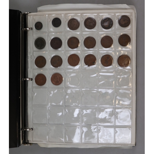 128 - Coins - Binder full of GB Imperial bronze coins