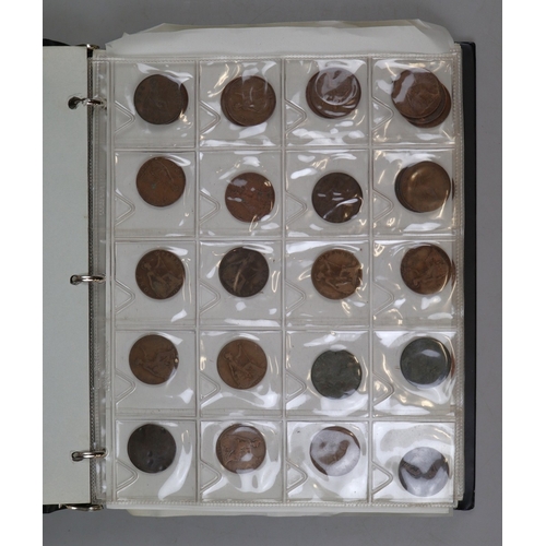 128 - Coins - Binder full of GB Imperial bronze coins