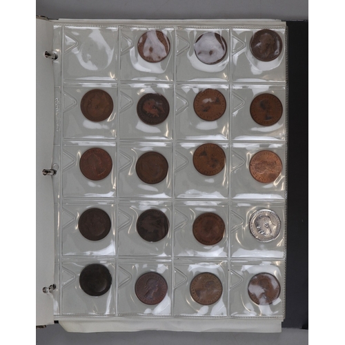 128 - Coins - Binder full of GB Imperial bronze coins