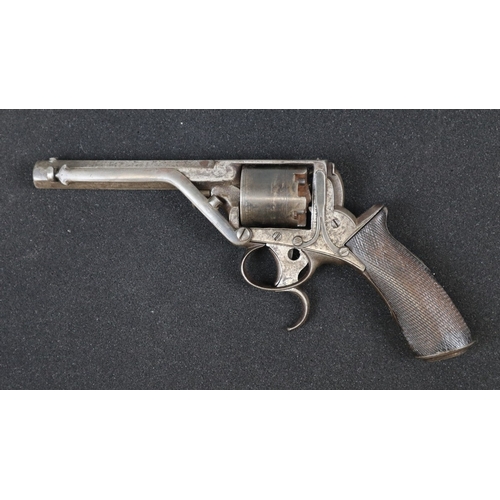 158 - Tranter double trigger revolver dated 1851. manufactured in Birmingham by William Tranter and suppli... 