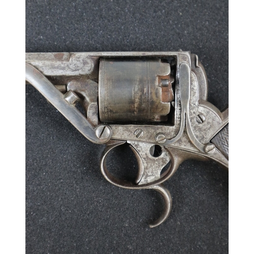 158 - Tranter double trigger revolver dated 1851. manufactured in Birmingham by William Tranter and suppli... 