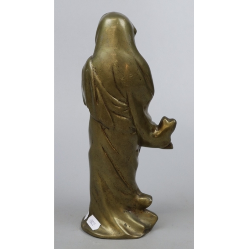 183 - Heavy Japanese bronze figure - H: 28cm