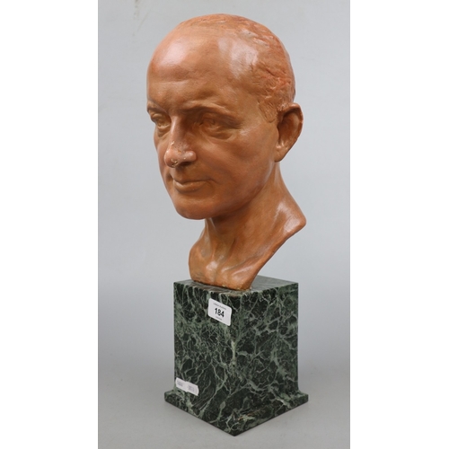 184 - WW2 German bust of SS Obergruppenfuehrer Arthur Seyss-Inquart. Reichskommander of the German Occupie... 