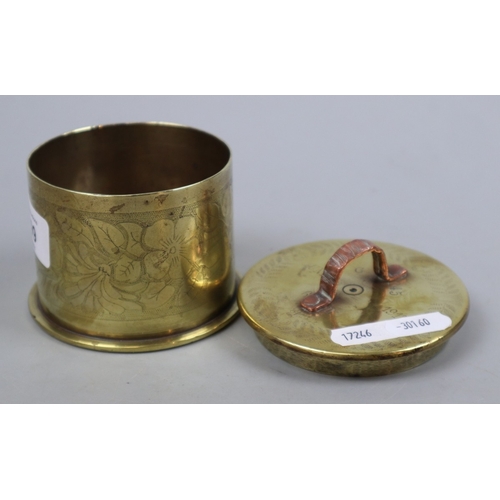 199 - Trench art trinket box