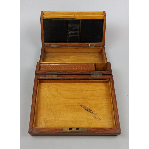 245 - Victorian writing box with its lock and key