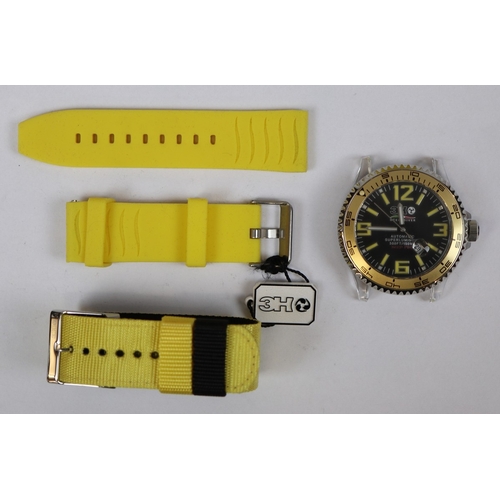 25 - 3H Ocean Diver Deep Pro in case with 2 straps good working order with papers