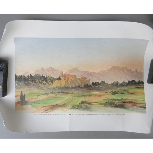 260 - L/E print - View of South of France by HRH The Prince of Wales