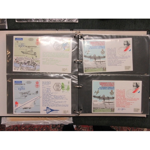 274 - Stamps - Aviation album of RAF covers, 66 of which 27 are signed