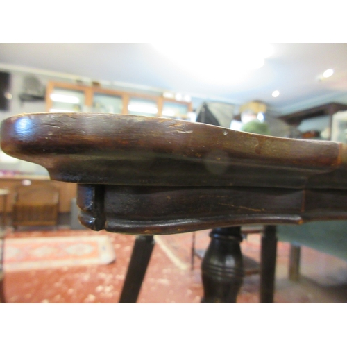 278 - Fine Edwardian occasional table with brass claw and glass ball feet