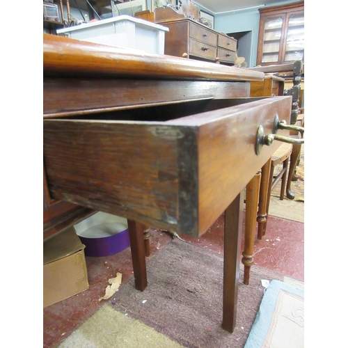 293 - Cherry wood hall table with integrated drawer