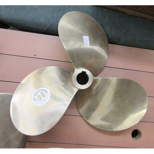 310 - 3 bronze boat propellers