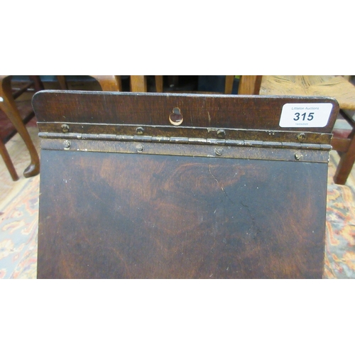 315 - 1930's filing box with fitted interior