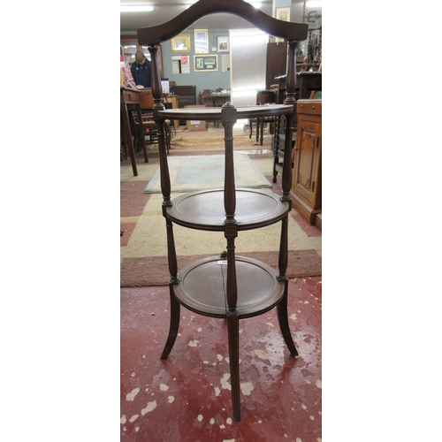 328 - Antique inlaid cake-stand A/F