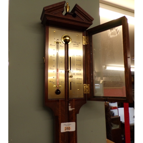 331 - Barometer by O Comitti & Son (missing mercury tube)