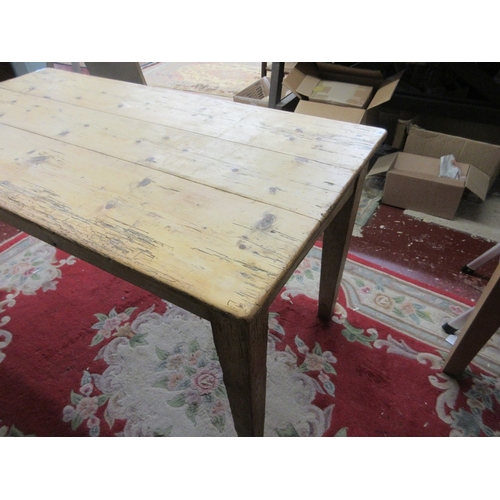 353 - Georgian pine table - L: 148cm W: 75cm H:76