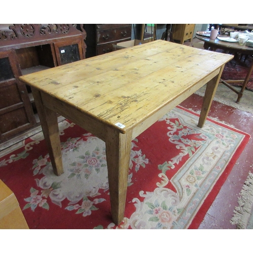 353 - Georgian pine table - L: 148cm W: 75cm H:76