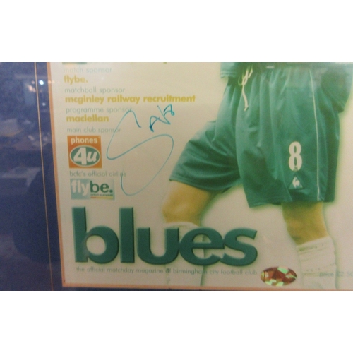 374 - Signed Birmingham City programme signed by Robbie Savage with COA verso - Birmingham City 3-1 Aston ... 