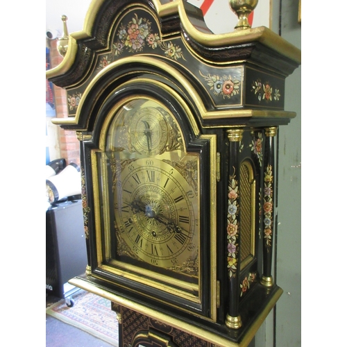 439 - Ornamental hand painted Grandmother clock