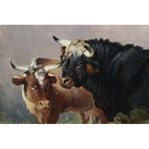 450 - Thomas Sidney Cooper, RA (British, 1803-1902) – Oil on canvas, Cattle, signed & dated (1857) – I... 