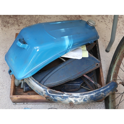 547 - 2 vintage Raleigh mopeds for restoration