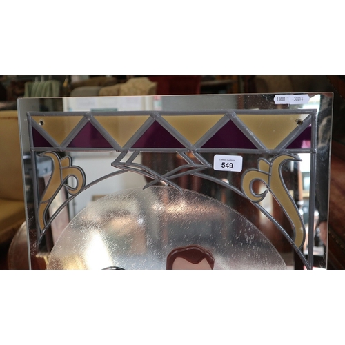 549 - Art Deco style mirror