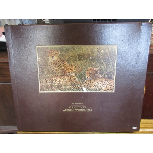 567 - Large collection of Alan Hunt L/E prints - African Wilderness The Sappi portfolio limited edition fr... 