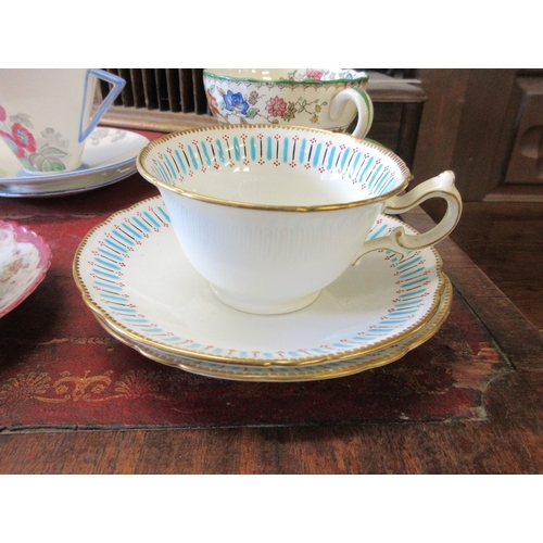 573 - Collection of tea cups and saucers etc to include Shelley and Folley