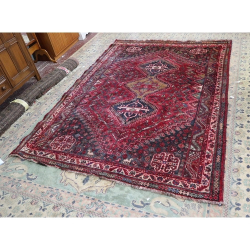 613 - Persian hand knotted,all wool, Quashgai tribal rug. 247cm x 174cm