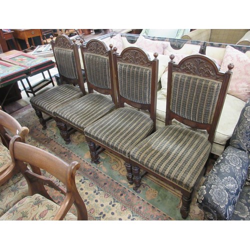 603 - Set of 4 Edwardian chairs